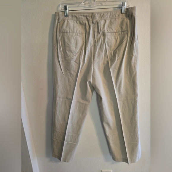 Jones New York Sport Beige Linen Pants - Picture 2 of 3
